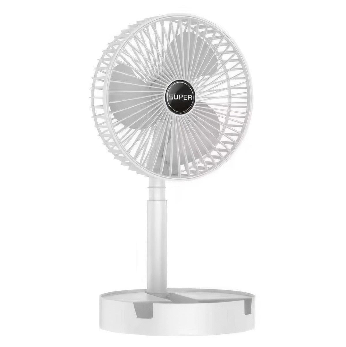 Вентилятор мини Telescopic Folding Fan аккумуляторный Белый (1010921-White)