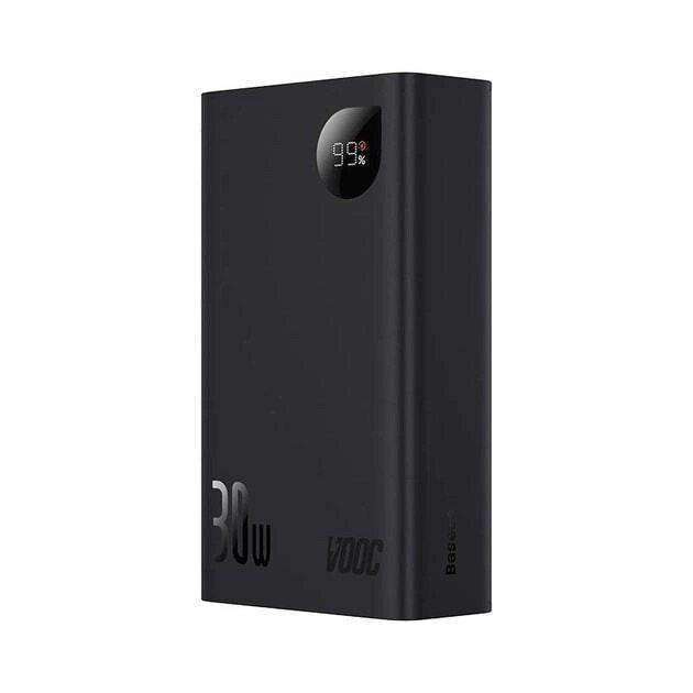 Повербанк BASEUS Adaman2 Digital Display Tarnish 20000 mAh 30W 5A с поддержкой быстрой зарядки QC3.0/PD3.0 VOOC 2USB/Type-C Black - фото 4