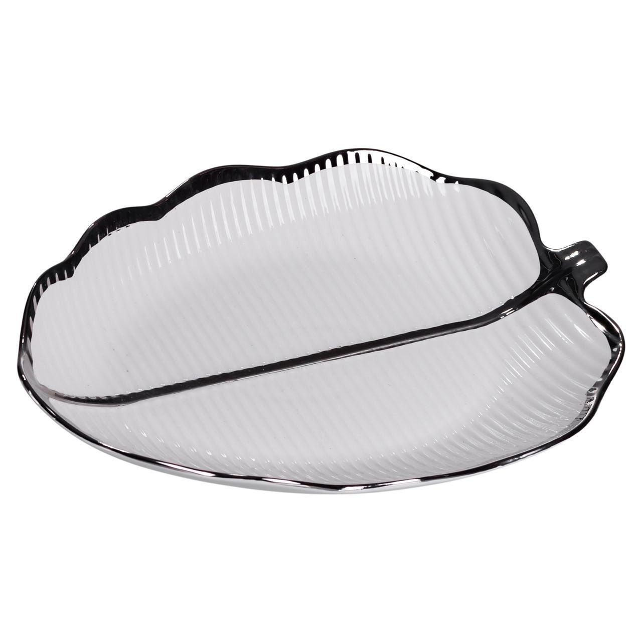 Блюдо сервірувальне порцелянове Camellia 31х20х3 см (ML6047)