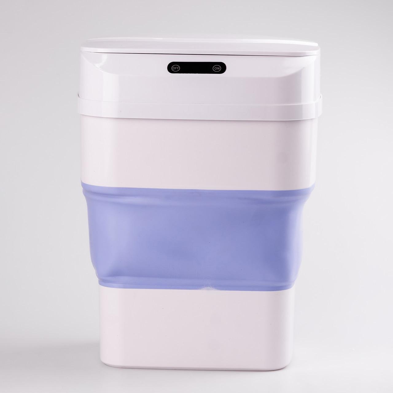 Ведро мусорное складное с сенсорной крышкой 8-17,5 л Синий Ведро мусорное складное с сенсорной крышкой 8-17,5 л Синий