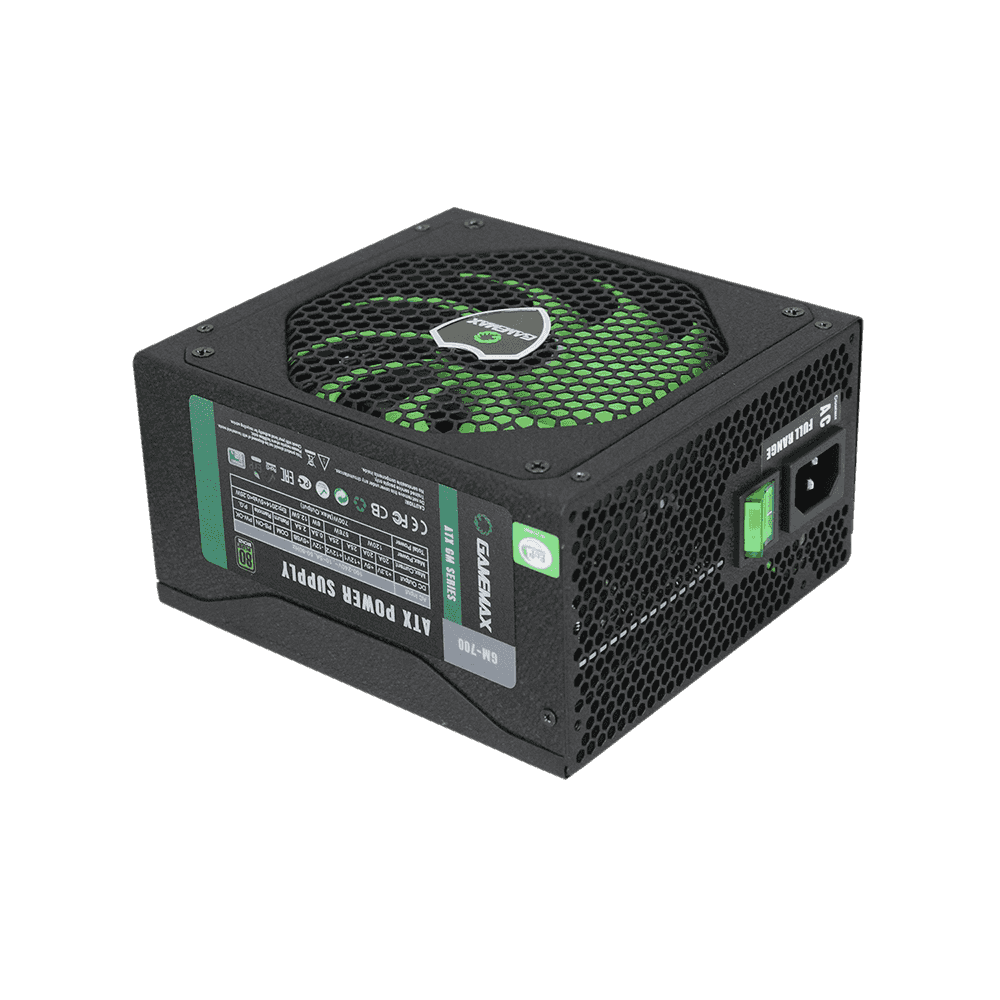 Блок питания ATX GameMax GM-700 APFC коробочный/модульный 12В Черный