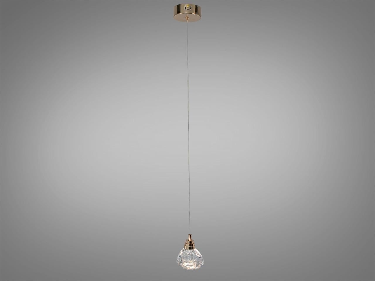 Подвесной светильник LED 4 Вт Золотой с пузырьками для гостиной J2580-1S G (2950852188)
