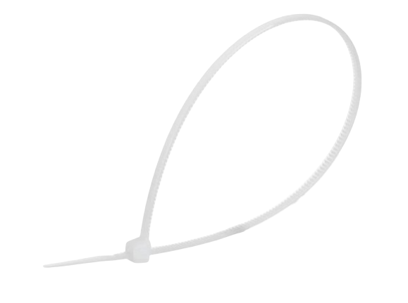 Хомут кабельный пластиковый Apro 8x450 мм 100 шт. Белый (1744)