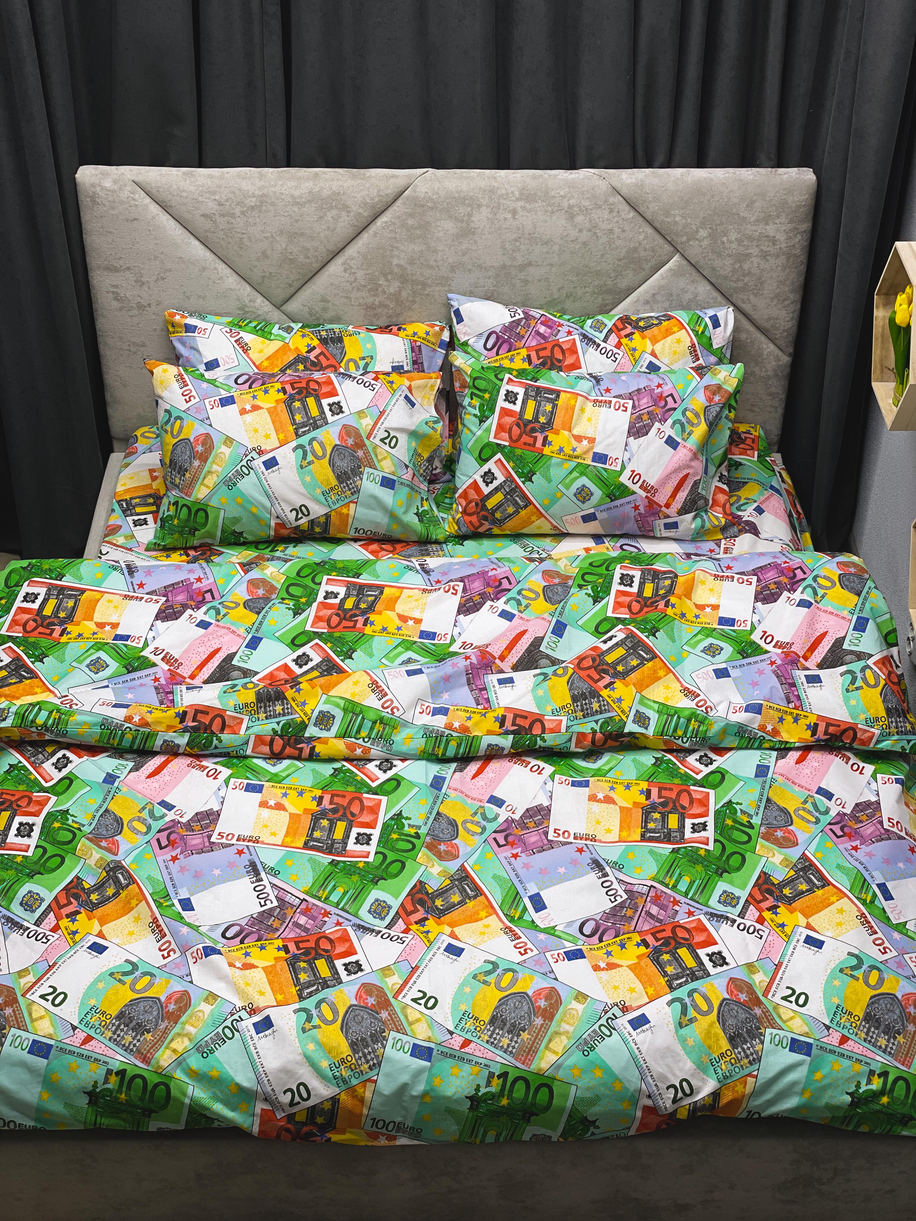 Комплект постельного белья Ego-textile 799E безевый с геометрическим принтом (197641464)