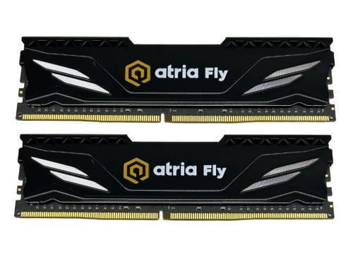 Оперативна Пам'ять 16Gbx 2 32Gb Kit DDR4/3200 MHz/Atria Fly 18-22-22-42/1.35V/з радіатором Чорний (UAT43200CL18BK2/32)