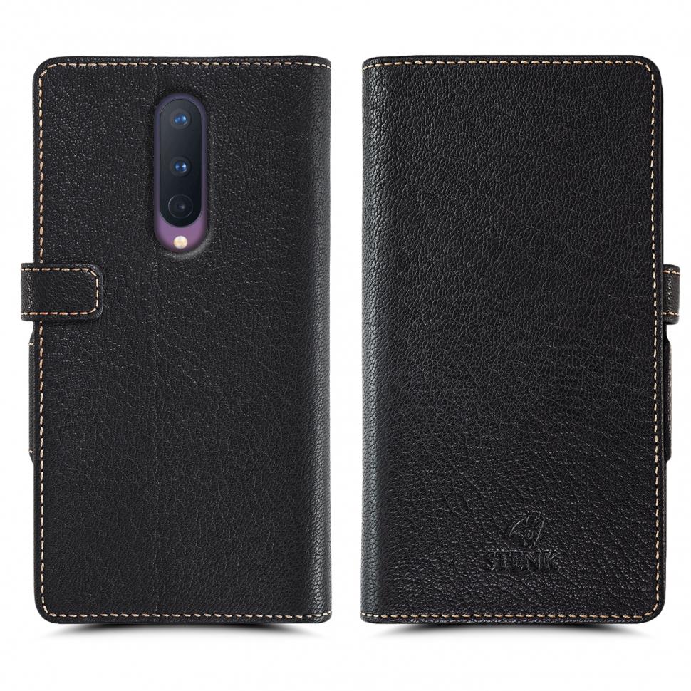 Чехол книжка Stenk Wallet для OnePlus 8 Черный (68885) - фото 2