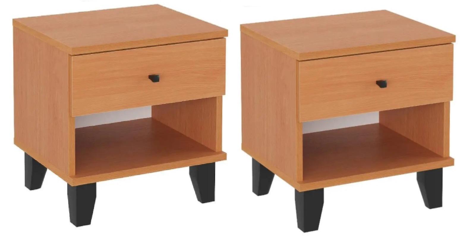Тумба приліжкова комплект 2 шт. Компаніт ПКТ-10 Бук (26654116)