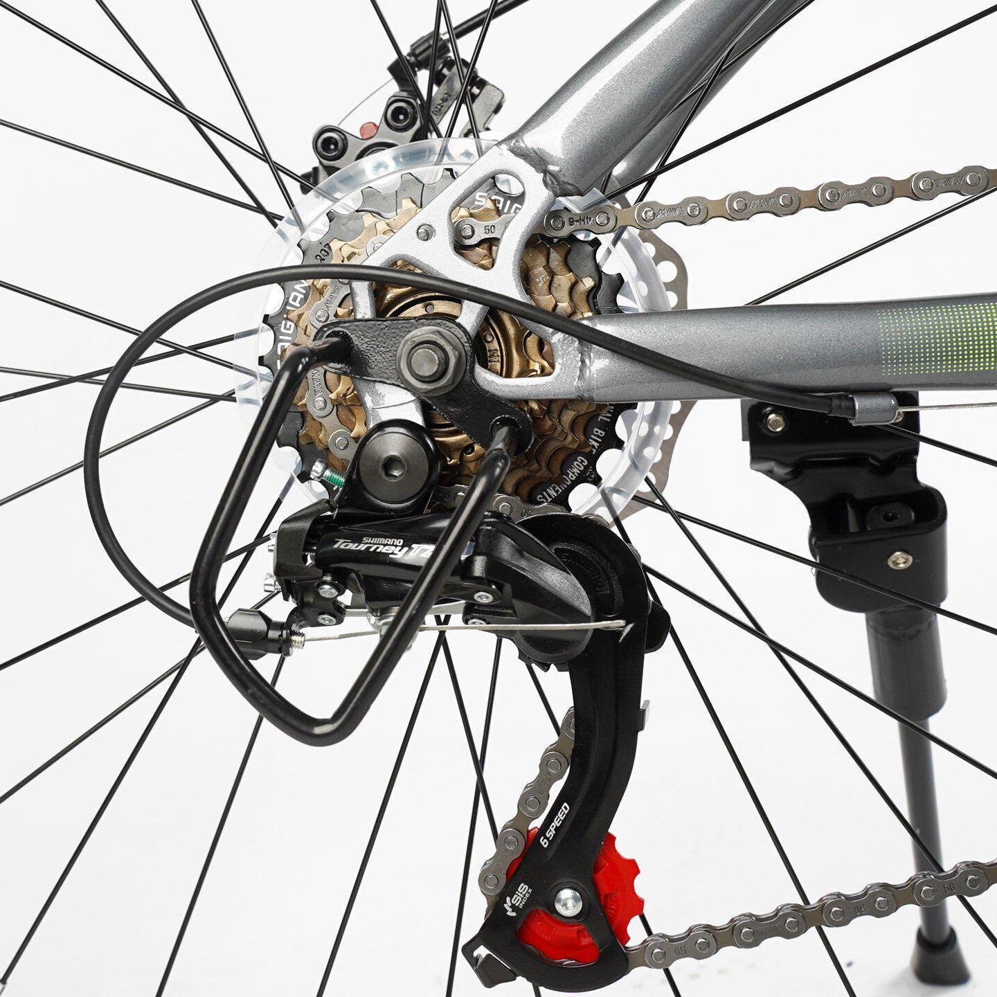 Велосипед гірський Corso Energy 26"/15" Сіро-жовтий (524961590) - фото 5 Велосипед гірський Corso Energy 26"/15" Сіро-жовтий (524961590) - фото 5