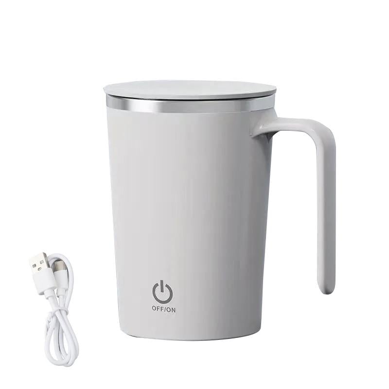Чашка-мешалка автоматическая Lesko DTM-661 USB 350 мл White (25714106)