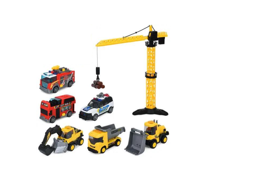 Набор игровой строительной техники с транспортом (HH3018) Набор игровой строительной техники с транспортом (HH3018)