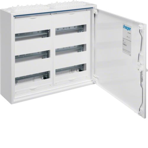 Распределительный щиток Hager FW с PE/N-клеммами на 72 модуля (FWB32S)