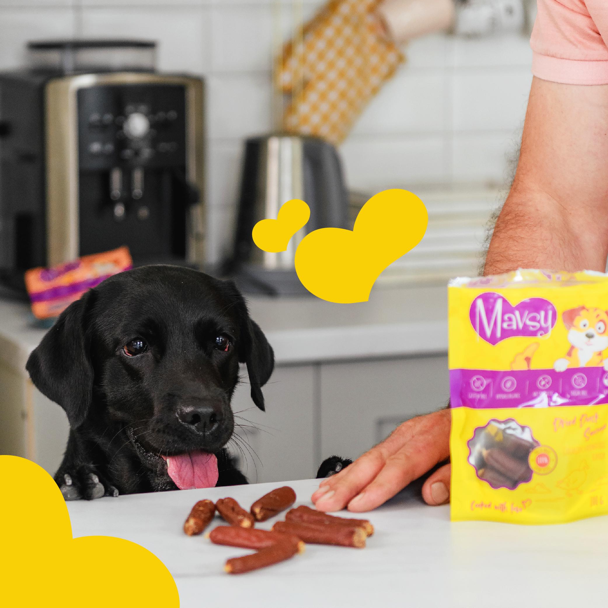 Ласощі для собак MAVSY Duck sausage for dogs Сосиски з ароматної качки 100 г (13501961) - фото 6