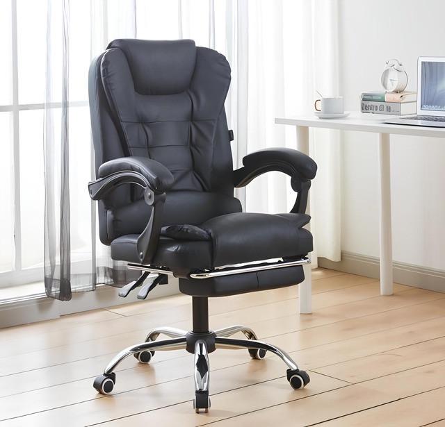 Офісне крісло на колесах Bonro B-6071 TPF з підставкою для ніг Чорний (2815993011) Офісне крісло на колесах Bonro B-6071 TPF з підставкою для ніг Чорний (2815993011)