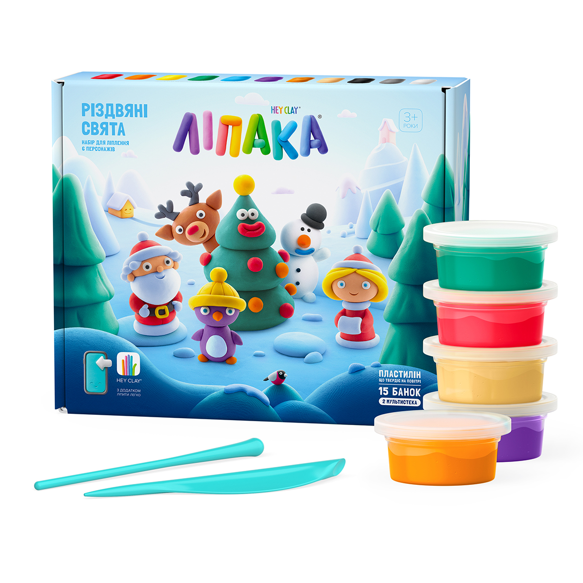 Набір пластиліну Ліпака Різдвяні свята (2771966763)