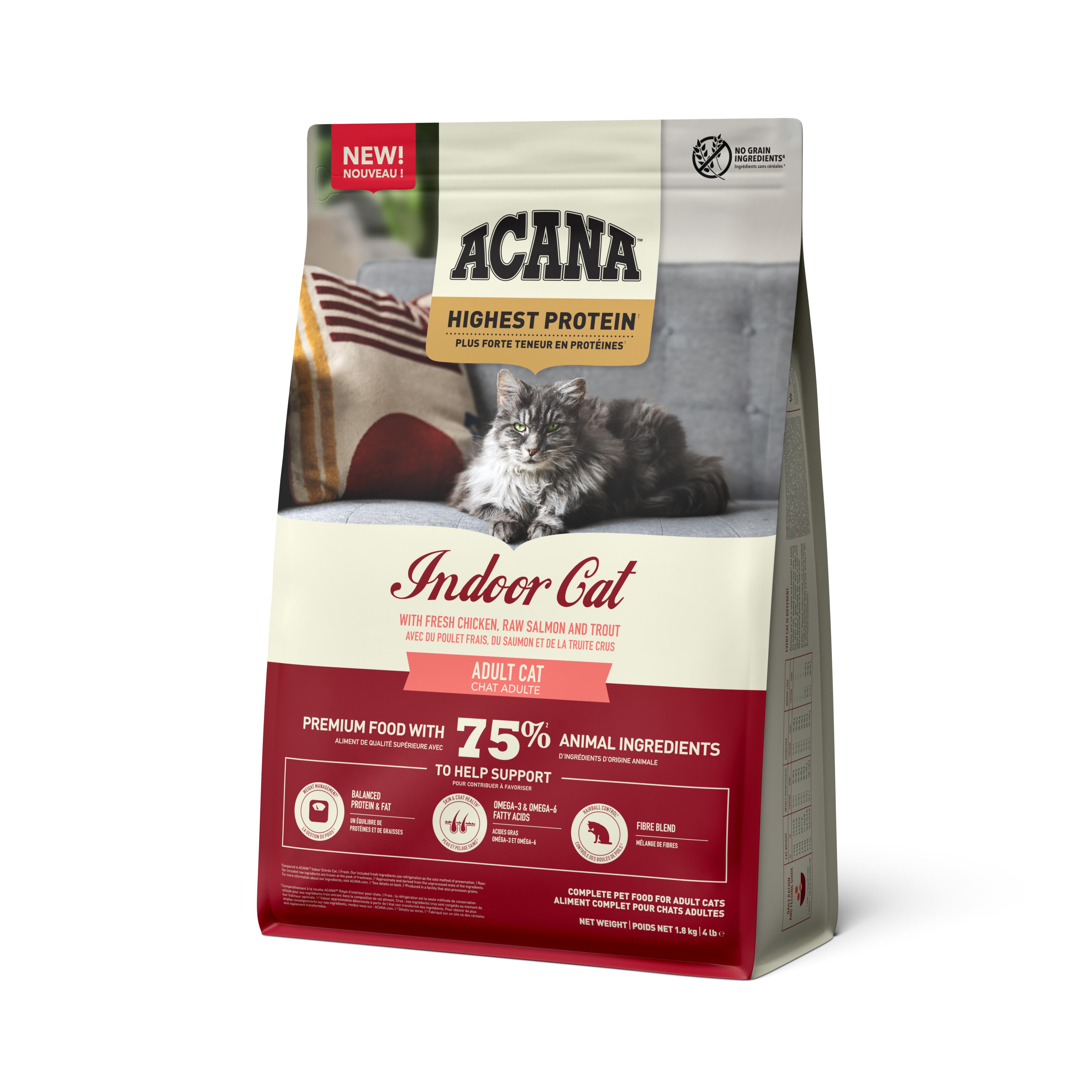 Корм сухий Acana Highest Protein Indoor Cat Recipe для дорослих котів з куркою 1,8 кг (a72397) Корм сухий Acana Highest Protein Indoor Cat Recipe для дорослих котів з куркою 1,8 кг (a72397)