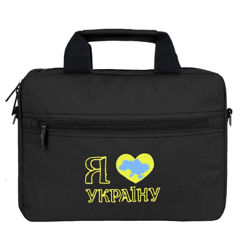 Сумка для ноутбука Porto PN12 Love Ukraine 12'' Black (PN12BK_LoveUkr)