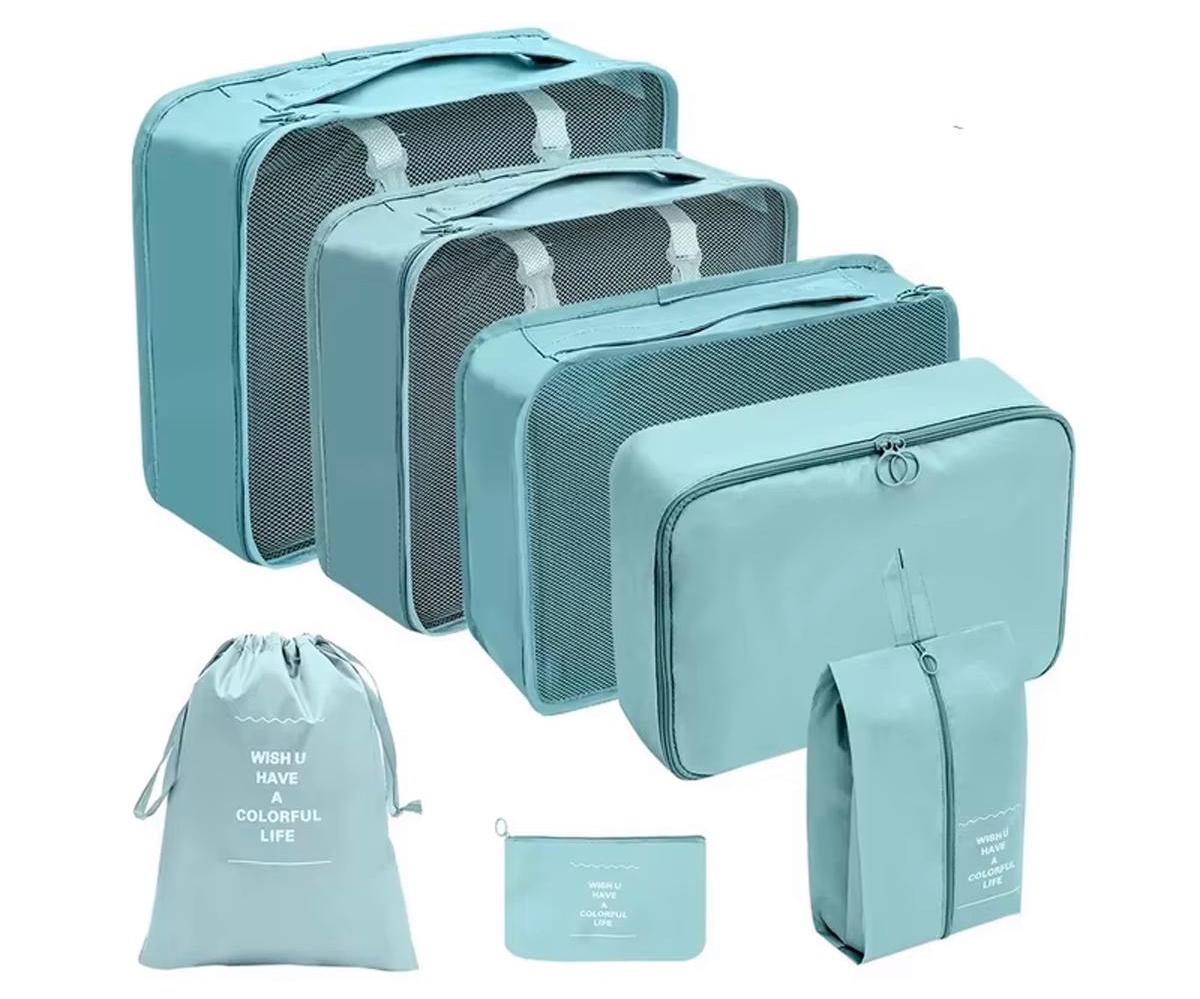 Набір органайзерів LoveYouHome для подорожей 7 розмірів Тіфані (59061) Набір органайзерів LoveYouHome для подорожей 7 розмірів Тіфані (59061)