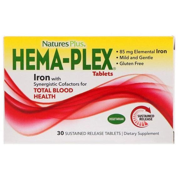 Витаминно-минеральный комплекс Nature's Plus Hema-Plex 30 Tabs
