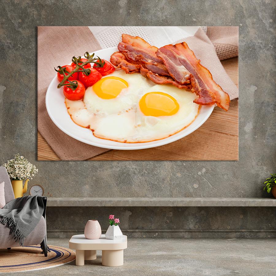 Настенний декор Яичница с беконом 80x54 см (A256-1)
