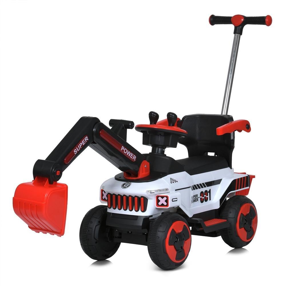 Детский электромобиль-толокар Bambi M 5783BLR трактор с ковшом Красный Детский электромобиль-толокар Bambi M 5783BLR трактор с ковшом Красный