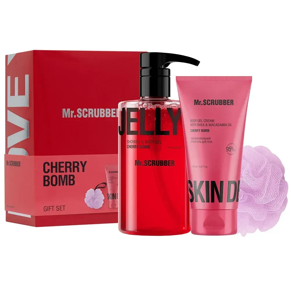 Подарунковий набір косметики для тіла Mr.SCRUBBER Cherry Bomb (2710441763) Подарунковий набір косметики для тіла Mr.SCRUBBER Cherry Bomb (2710441763)