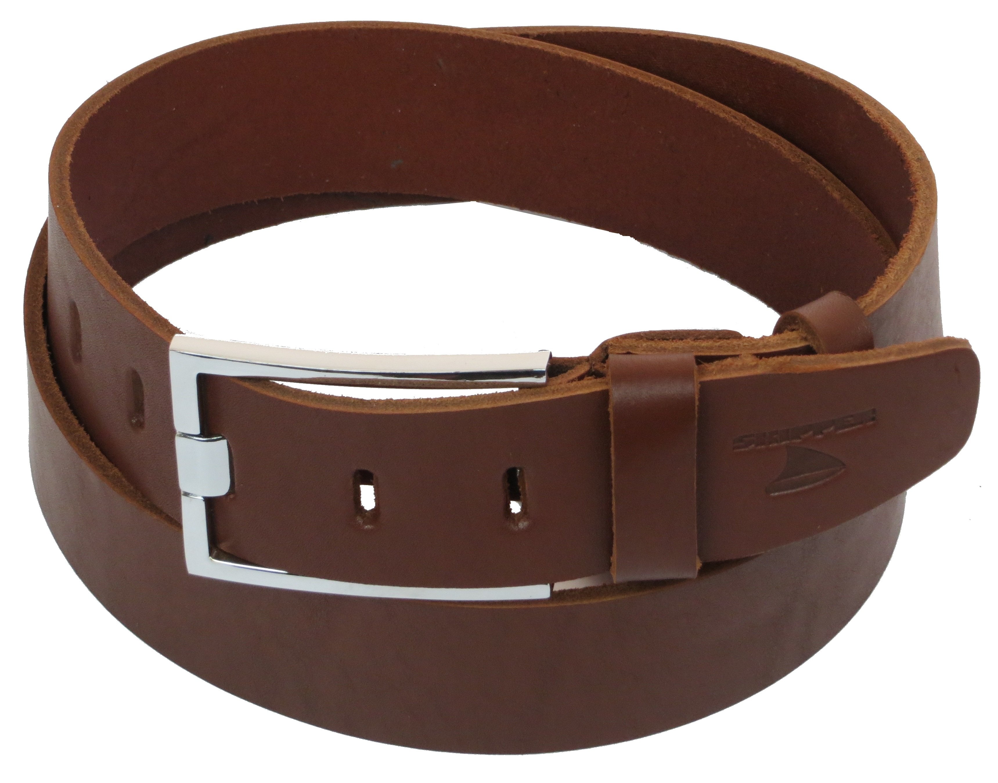 Ремень мужской Skipper кожаный Коричневый (1184-45)