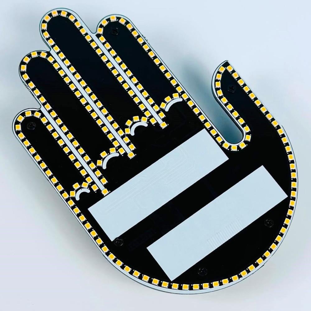 Рука светодиодная на заднем стекле автомобиля Black. - фото 6 Рука светодиодная на заднем стекле автомобиля Black. - фото 6