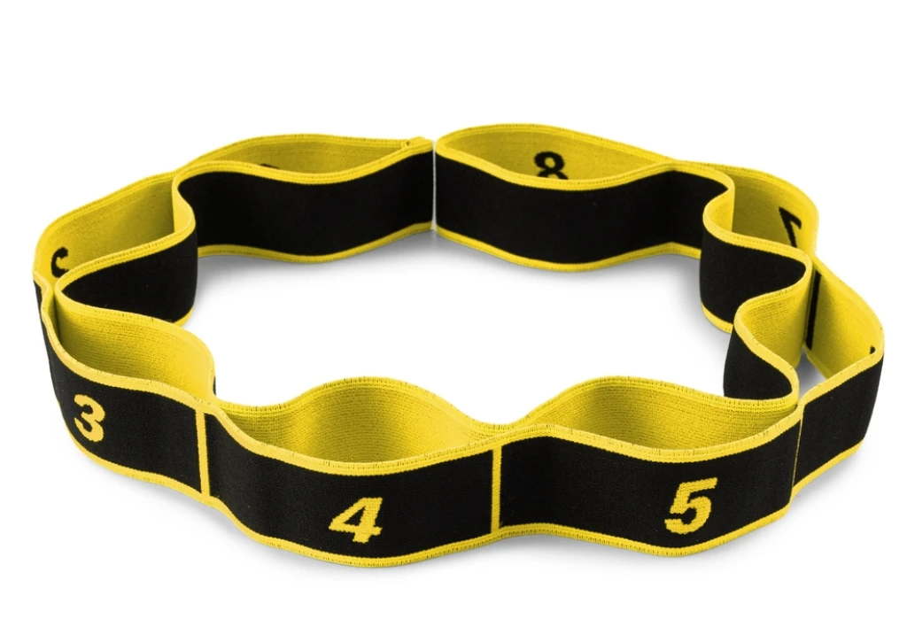 Эспандер с петлями для растяжки PowerPlay PP_4311 Fitness Band 88х4 см Желтый (3026514089)