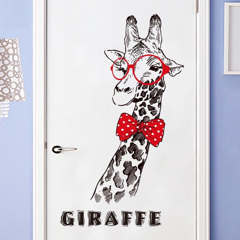 Наклейка детская на стену Green Life Модный Жираф 129х75 см (XL8348)