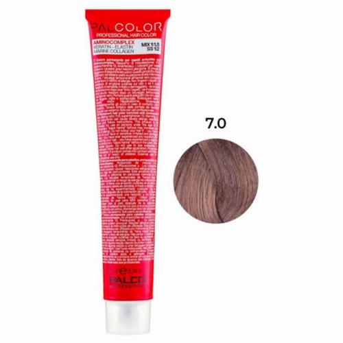 Крем-краска для волос профессиональная PALCO с комплексом аминокислот 100 мл 7.0 блонд средний (2518033414)