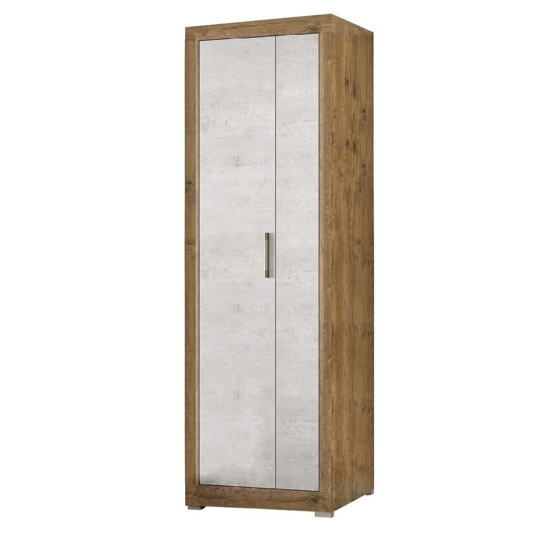 Шкаф для одежды Мебель-Сервіс 680 Парма 2Д Дуб април/Бетон индастри (26913635)
