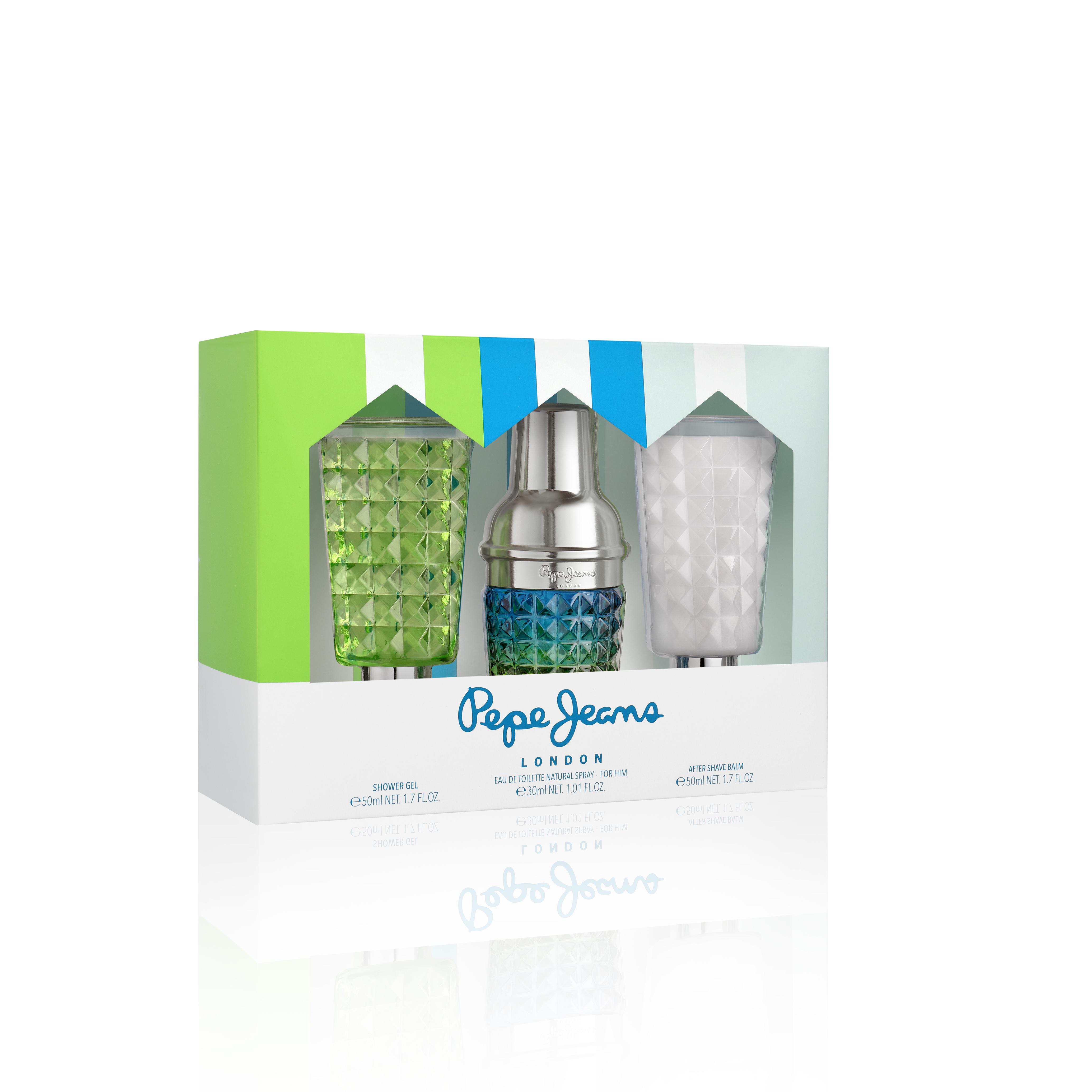 Парфюмированный набор Pepe Jeans туалетная вода для мужчин Cocktail Edition 30 мл/гель для душа 50 мл/средство после бритья 50 мл (PPJ108)