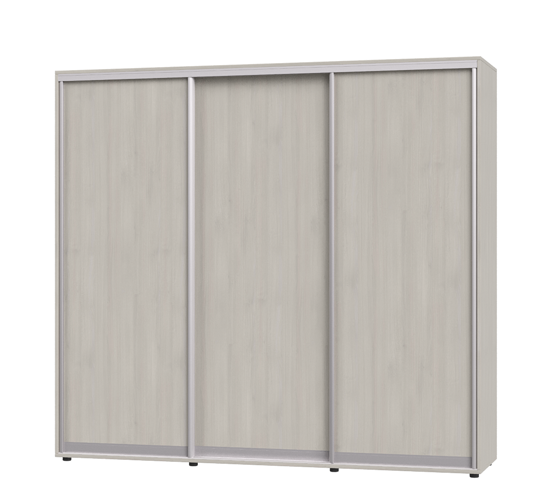 Шафа-купе тридверна Еверест ШК-05 240х60х220 см Шамоні Світлий (07495)