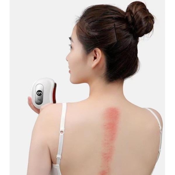 Массажер гуаша с функцией нагрева/вибрации и микротоков Бело-зеленый (R100163) - фото 6 Массажер гуаша с функцией нагрева/вибрации и микротоков Бело-зеленый (R100163) - фото 6