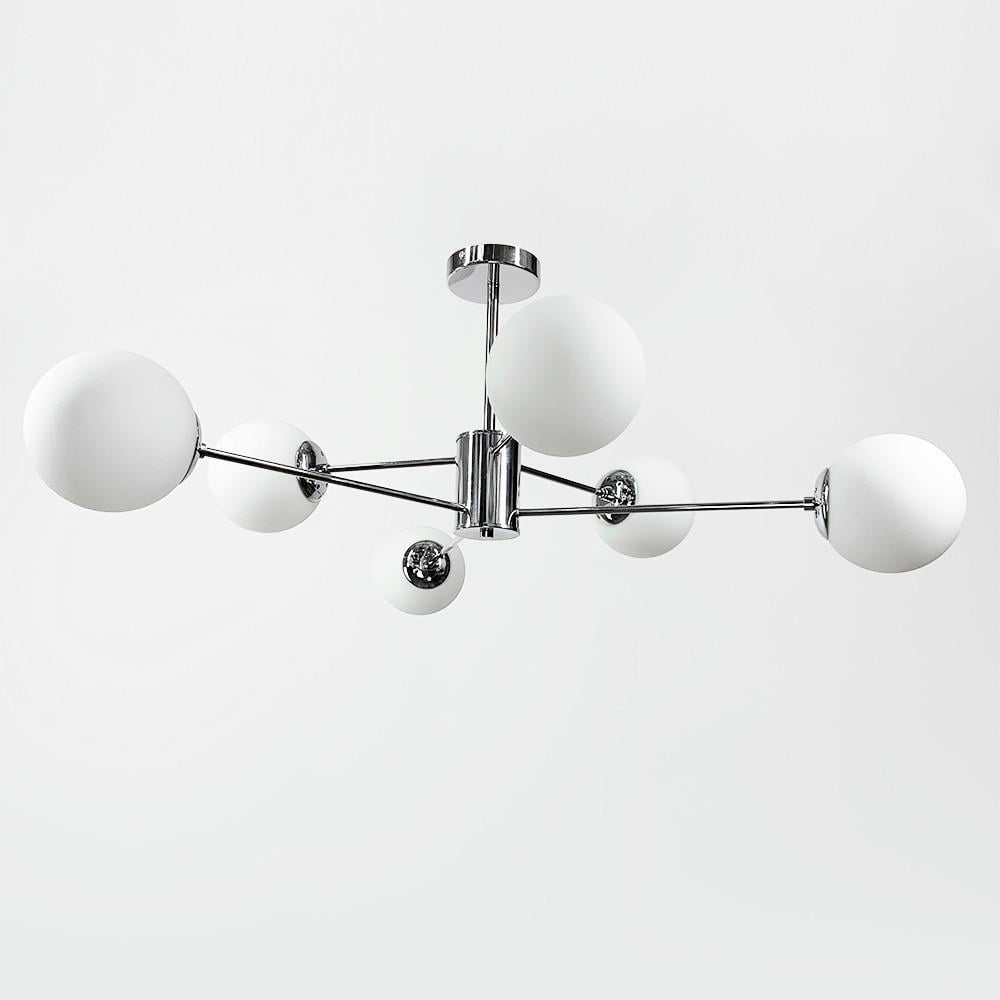 Люстра стельова Right Selection на 6 плафонів Срібний (CD 111/6 CH) - фото 1 Люстра стельова Right Selection на 6 плафонів Срібний (CD 111/6 CH) - фото 1