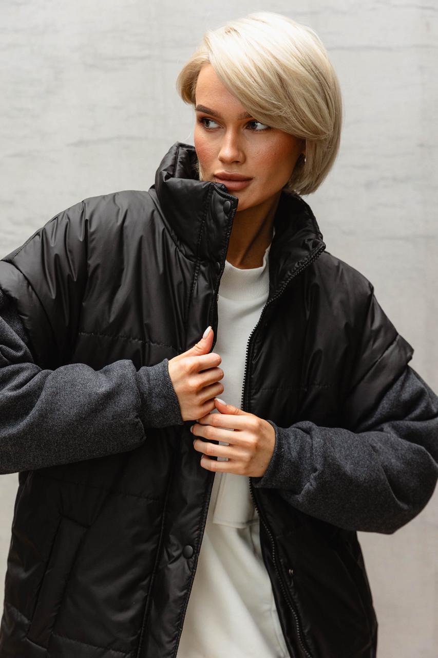 Куртка-жилет женский L-XL Черный (2738618403) - фото 3 Куртка-жилет женский L-XL Черный (2738618403) - фото 3