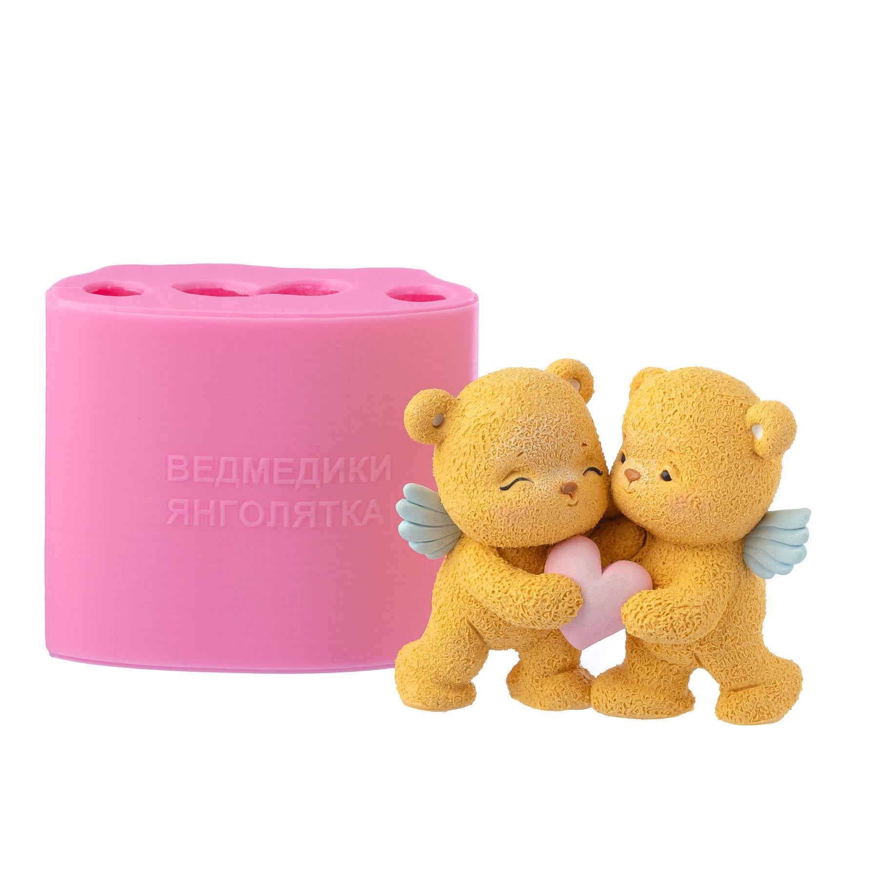 Молд силиконовый Мишки ангелочки (8692)