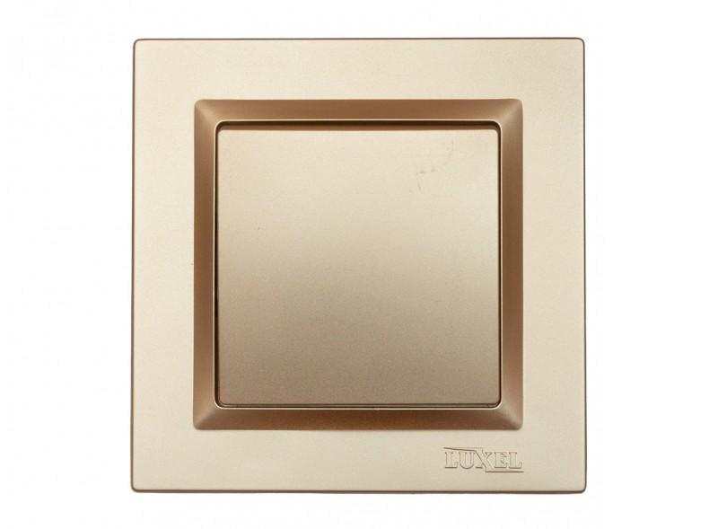 Выключатель одноклавишный Luxel JAZZ 9602 Бронзовый (27552086)