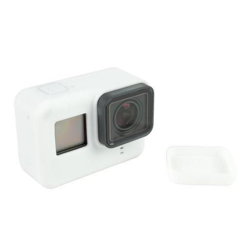 Чехол футляр на объектив для экшн камер GoPro Hero 5/6/7 силиконовый с крышкой (480459846)