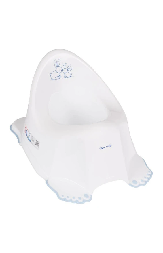 Горщик дитячий антиковзкий Tega baby Зайчики з пластику 29х21х27 см Білий (150-98-KR-001-103) Горщик дитячий антиковзкий Tega baby Зайчики з пластику 29х21х27 см Білий (150-98-KR-001-103)