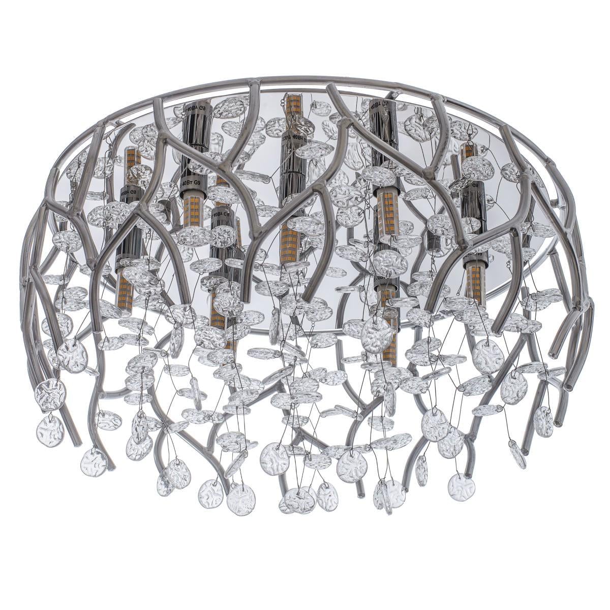 Люстра потолочная торт галогенная Brille BR-01 466C/9 G9 SL