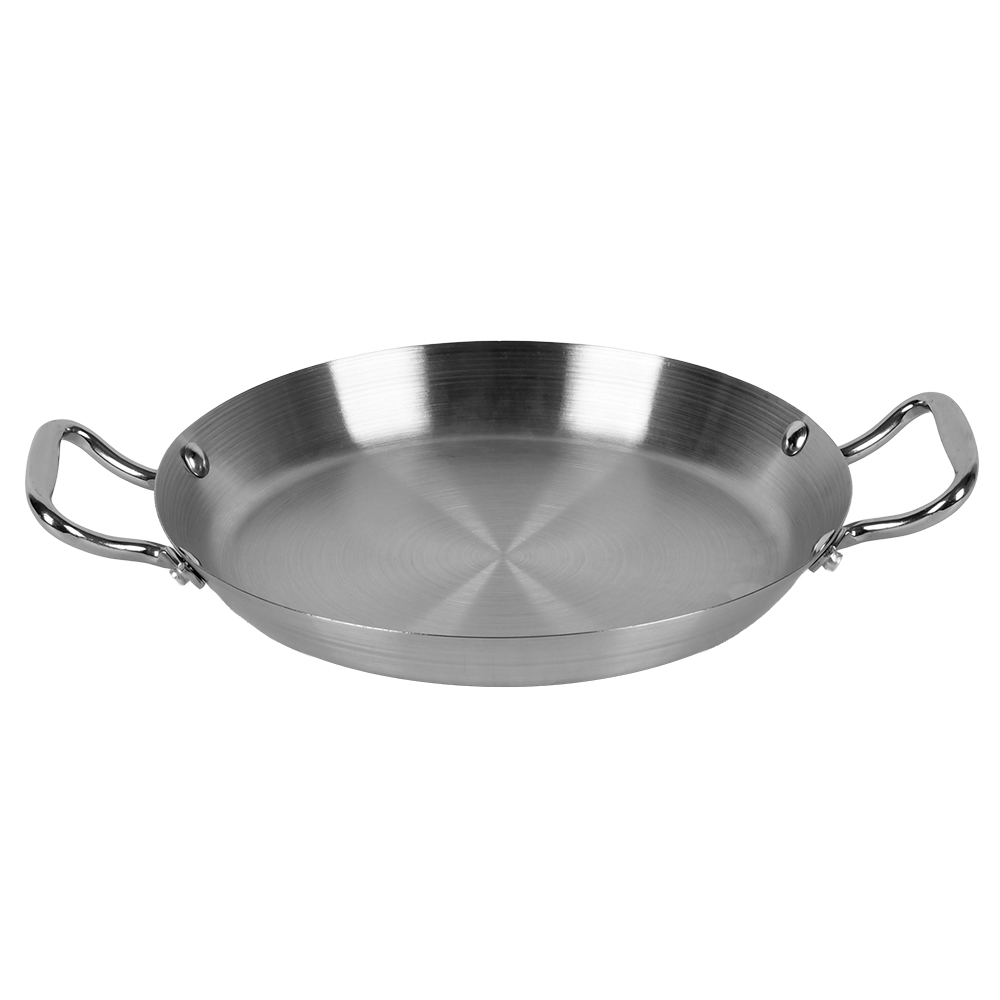 Сковорода для подачи Stenson Steel R41170-24 с двумя ручками d 24 см Серебристый (35227206)