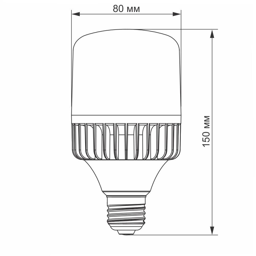 Світлодіодна лампа Videx A80 30W E27 5000K 220V (VL-A80-30275) - фото 3