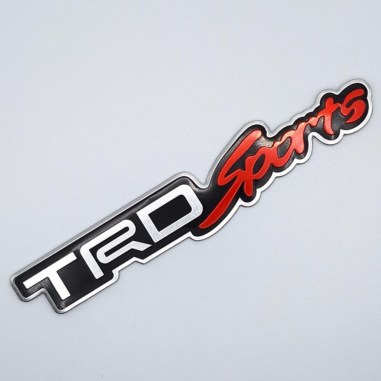 Эмблема алюминиевая TRD Sports Toyota 12х2,5 см (1721850639)