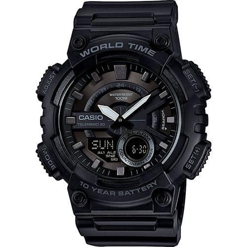 Наручные часы мужские Casio AEQ-110W-1BVDF можно плавать d 48 мм (2449336749)