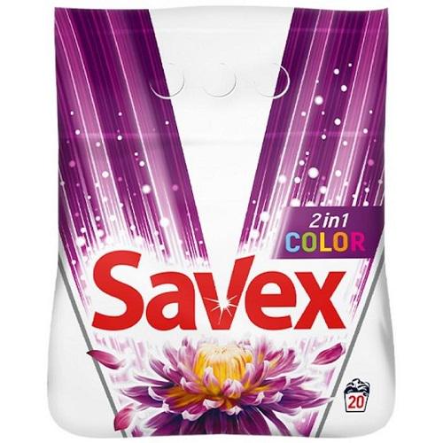 Стиральный порошок Savex Color 2in1 20 стирок 2 кг