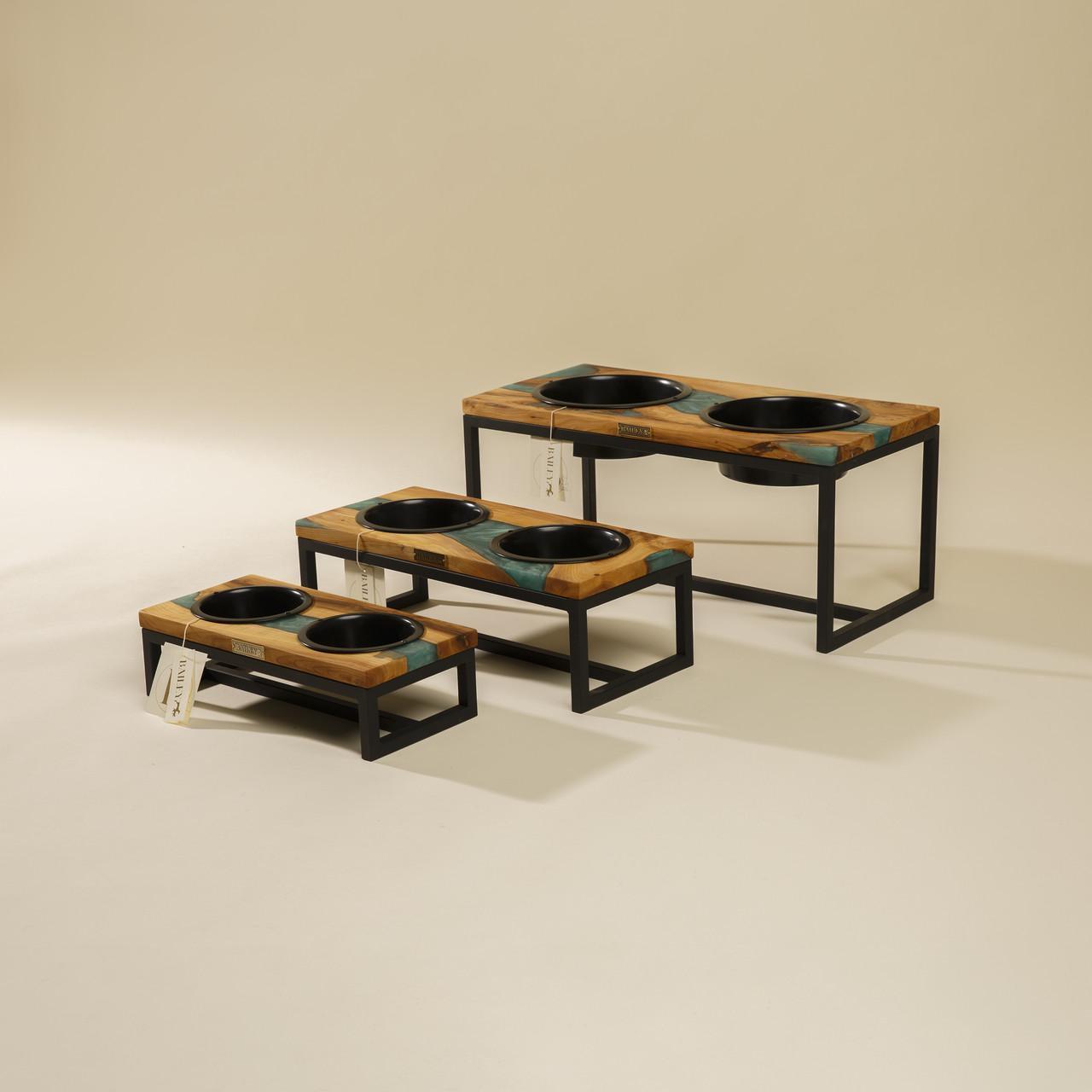 Кормушка для кошек EPOXY WOOD L Ocean (2467079550) - фото 5 Кормушка для кошек EPOXY WOOD L Ocean (2467079550) - фото 5