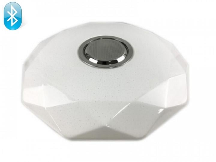 Светодиодный LED светильник Luxel 48W CLNR-48 410х95 мм с пультом и Bluetooth динамиком (100144)