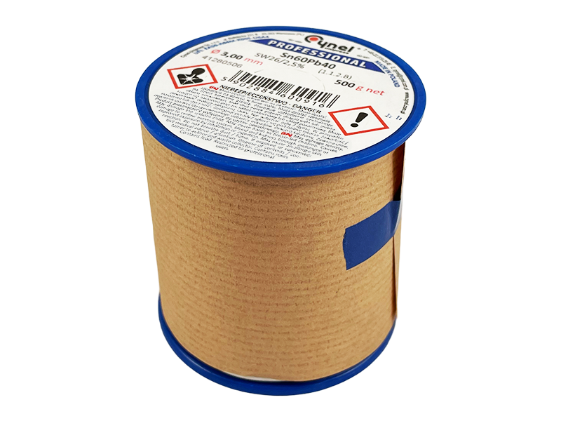 Припой оловянно-свинцовый Cynel Sn60Pb40-SW26 3 мм 500 г (8139)