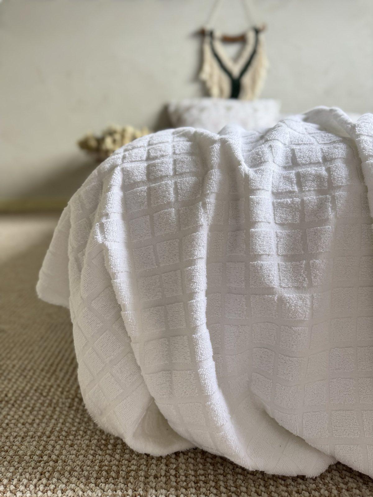 Покрывало летнее PALERMO махровое 120х200 см Молочный (26967364) - фото 4 Покрывало летнее PALERMO махровое 120х200 см Молочный (26967364) - фото 4